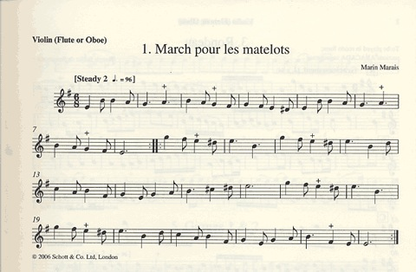 Barlow, Jeremy: Vaudeville & Menuet (violin, Piano, Optional cello).