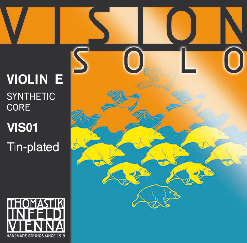 VISION SOLO violin E string, tin plated steel, 4/4, by Thomastik-Infeld