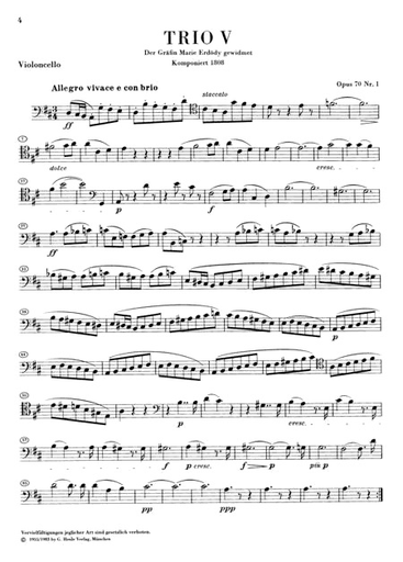 Beethoven, L.van: Piano Trios Vol.2 urtext (violin, cello, piano)