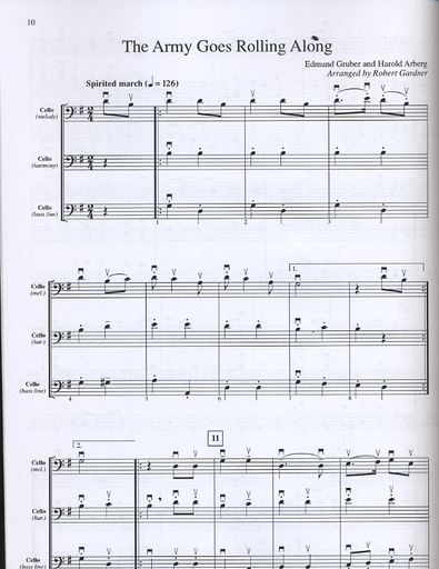 Gardner, Robert: American Patriotic Tunes for String Ensemble (3 cellos)