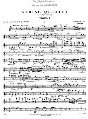 Ravel, Maurice: Quartet in F major (string quartet)
