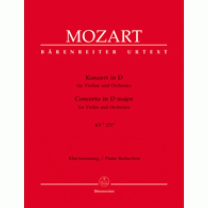 Mozart, W.A.: Violin Concerto in D KV271 (violin & piano) Barenreiter