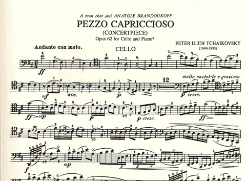 Tchaikovsky, P.I.: Pezzo Capriccioso, Op.62 (cello & piano)