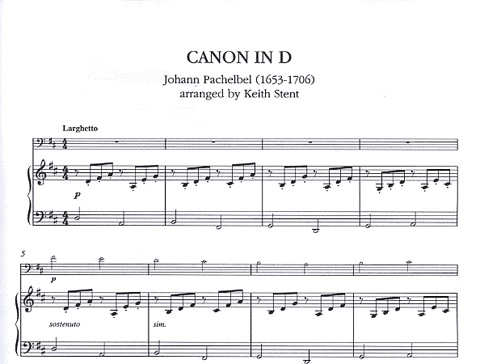 Pachelbel, Johann (Stent): Canon (cello & piano)