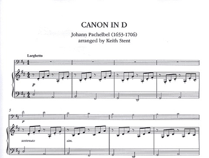 Pachelbel, Johann (Stent): Canon (cello & piano)