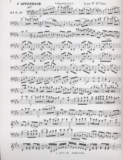 Offenbach, Jacques: Cours Methodique de Duos Op.52 no. 2 (2 cellos)