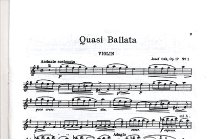 Suk, Josef: Four Pieces Op.17 #1 & 2 (violin & piano)