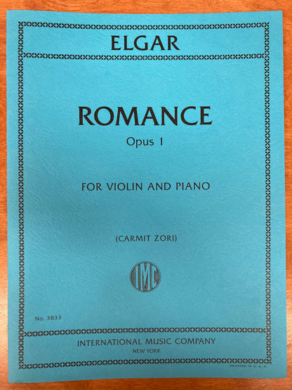 Elgar (Zori): Romance, opus 1 (violin and piano) IMC