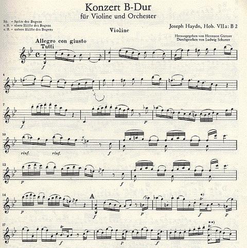 Haydn, F.J.: Violin Concerto #2 in Bb (violin & piano)