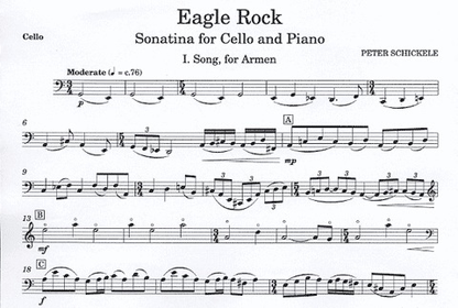 Schickele, Peter: Eagle Rock (cello & piano)