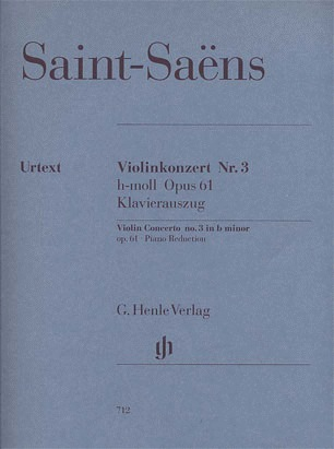 Saint-Saens, C. (Jost, ed.): Concerto in B Minor, Op. 61, No. 3, urtext (violin & piano)