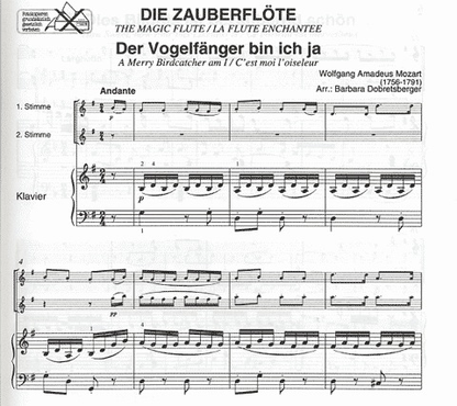 Mozart, W.A.: Magic Flute (2 violins & piano)