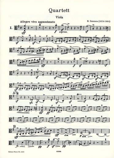 Smetana, Bedrich: String Quartet No. 1 in e minor -From My Life-Aus Meinem Leben