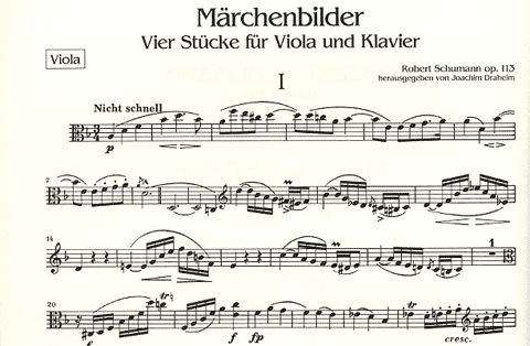 Schumann, Robert: Marchenbilder-4 Pieces Op.113 (viola & piano)