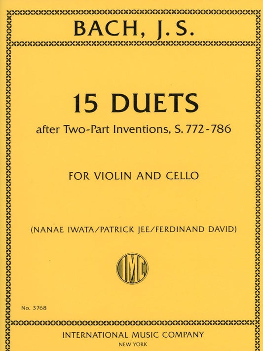 Bach, J.S. (David): 15 Duets after Two-Part Inventions, S.772-786 (violin & viola) International