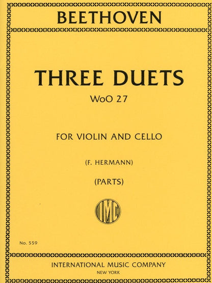 Beethoven, L.van (Hermann): Three Duets WoO 37 (Violin & Cello), International