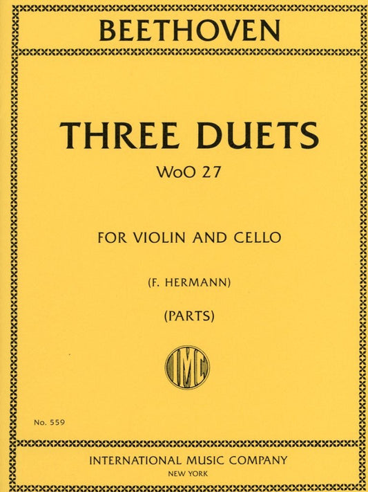Beethoven, L.van (Hermann): Three Duets WoO 37 (Violin & Cello), International