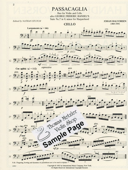 Handel-Halvorsen: Passacaglia for string ensembles without piano