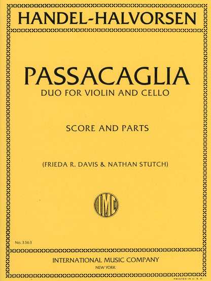 Handel-Halvorsen: Passacaglia for string ensembles without piano