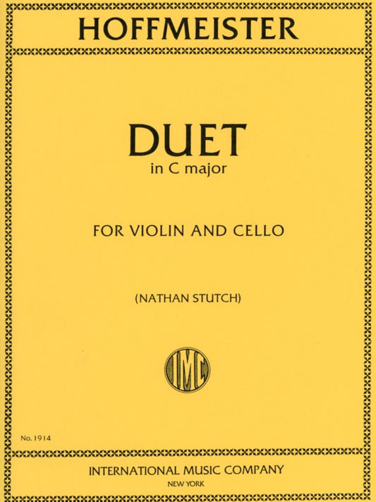 Hoffmeister: Duet in C Major (Violin & Cello) IMC