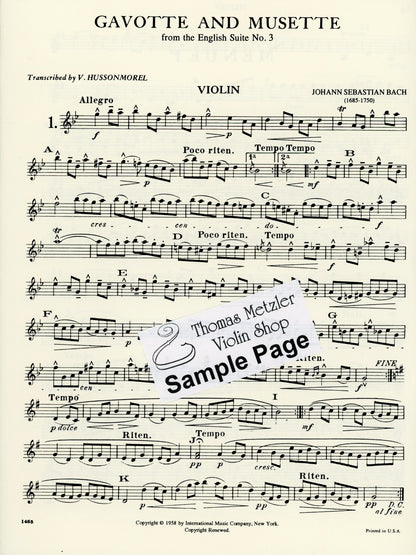 Hussonmorel (arr): Album of Classical Pieces (Violin and Cello) International