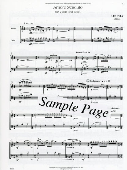 Hyla: Amore Scaduto (violin, cello) FISCHER