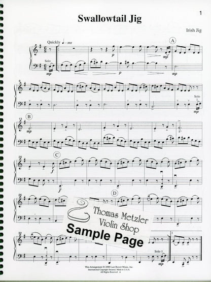 Kelley: Music for Two, Vol.3 - Gilbert & Sullivan, Irish Music, & Rags (violin & cello)
