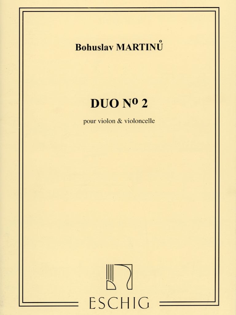 Martinu, Bohuslav: Duo #2 for Violin & Cello, Eschig