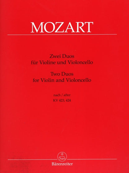 Mozart, W.A. (Berke): Two Duos for Violin & Cello, KV423 & 424 (violin & cello) Barenreiter