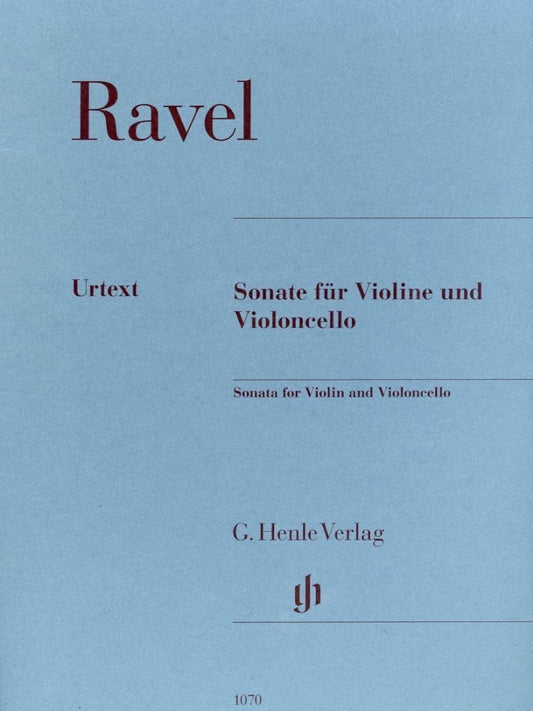 Ravel, M. (Kramer, ed.): Sonata for Violin and Cello, Urtext, Henle