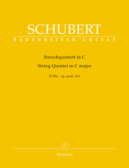 Schubert, Franz (Chusid): String Quintet in C Major, op. post 163, D 956 (string quintet) Bärenreiter Urtext