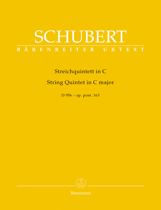 Schubert, Franz (Chusid): String Quintet in C Major, op. post 163, D 956 (string quintet) Bärenreiter Urtext