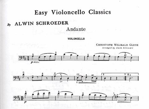 Schroeder: Easy Cello Classics (cello & piano) Boston Music Co.