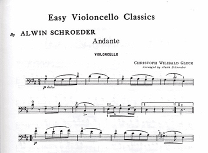 Schroeder: Easy Cello Classics (cello & piano) Boston Music Co.