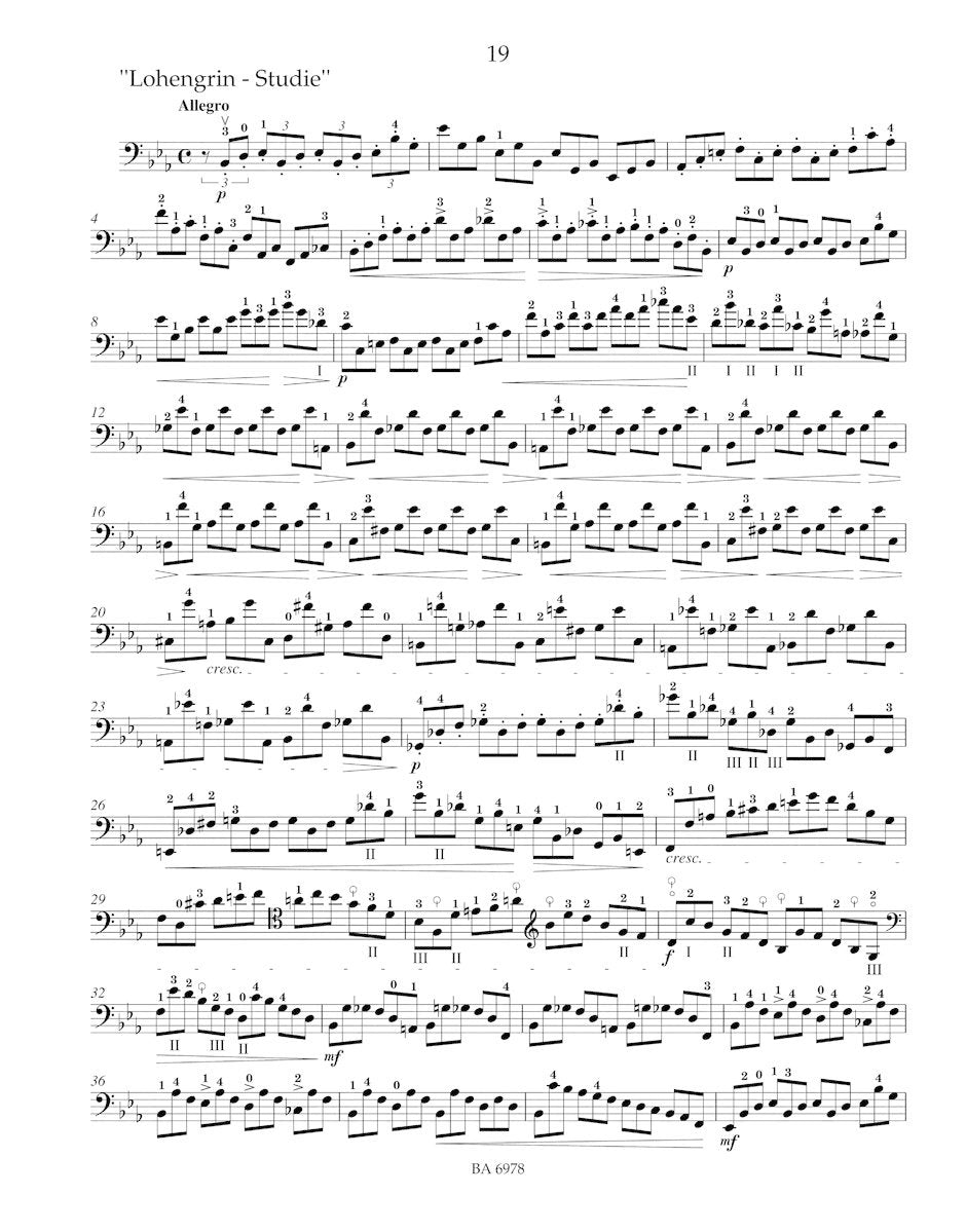 Popper (Rummel): 40 Etudes - High School of Violoncello Playing, Op.73 (cello) Barenreiter