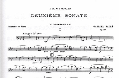 Faure, Gabriel: Sonata No.2 Op.117 (cello & piano)