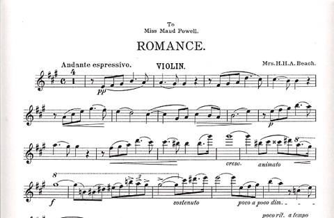 Beach: Romance (violin & piano) LudwigMasters
