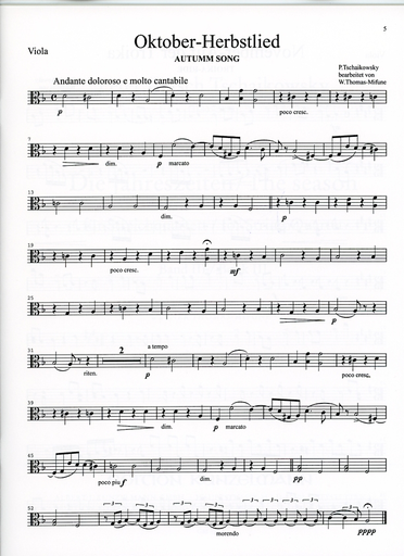 Tchaikovsky, P.I.: The Seasons, Vol.3 for string Quartet (set of parts)