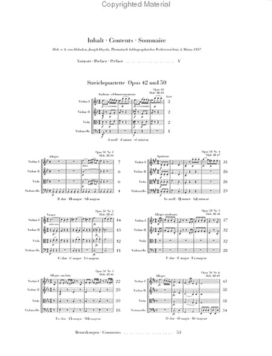 Haydn, F.J.: String Quartets Vol.6, Op.42 and Op. 50, "Prussian Quartets", urtext (2 violins, viola, and cello)