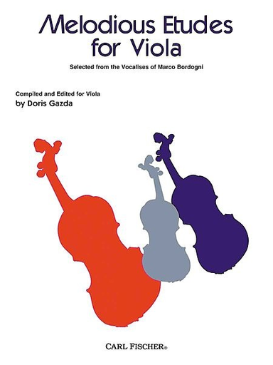 Gazda, Doris: Melodious Etudes for Viola from the Vocalises of Marco Bordogni