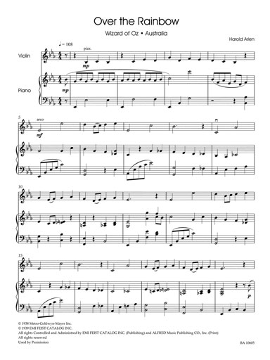 Popular Movie Hits for Violin & Piano (Speckert) Barenreiter