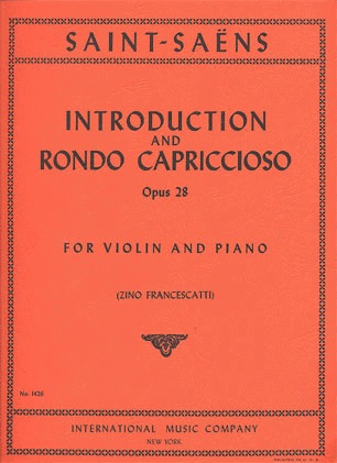 Saint-Saens (Francescatti ed): Introduction & Rondo Capriccioso (violin) IMC