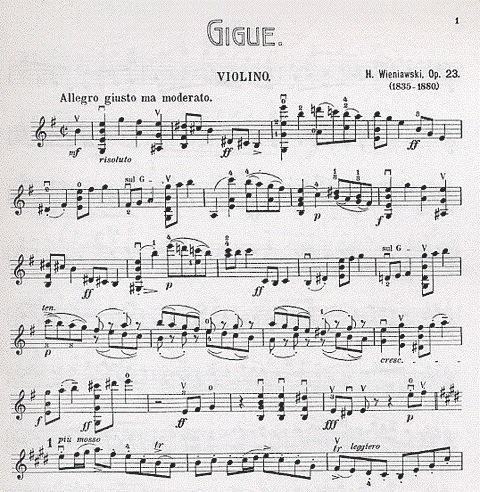 Wieniawski, Henri (Marteau): Gigue Op.23 & Kuyawiak (violin & piano)