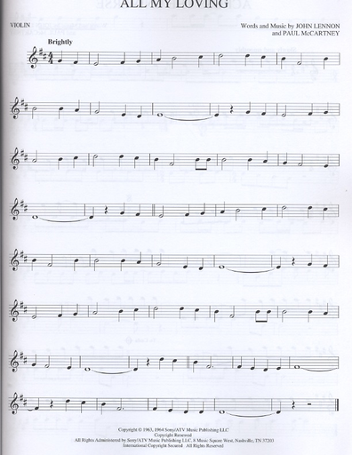 The Best of the Beatles (violin)