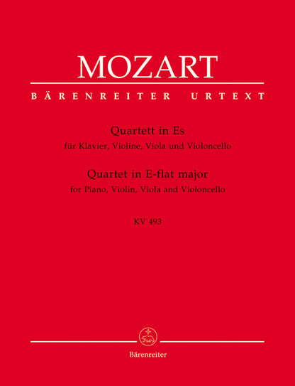 Mozart, W.A. (Federhofer): Piano Quartet in E-flat major, KV493 - URTEXT (piano quartet) Barenreiter