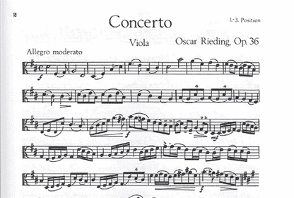 Rieding, O.: Viola Concerto Op.36 in D major (viola & piano)