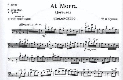 Squire: At Morn; Joyeuse (cello & piano) FISCHER