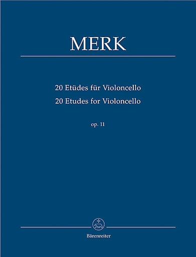 Merk, Joseph: 20 Etudes fur Violoncello op. 11, Barenreiter