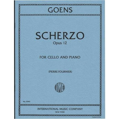 Goens, Daniel van: Scherzo Op.12 (cello & piano)
