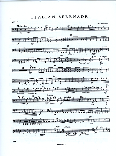 Wolf, Hugo: Italian Serenade in G major (string quartet) set of parts